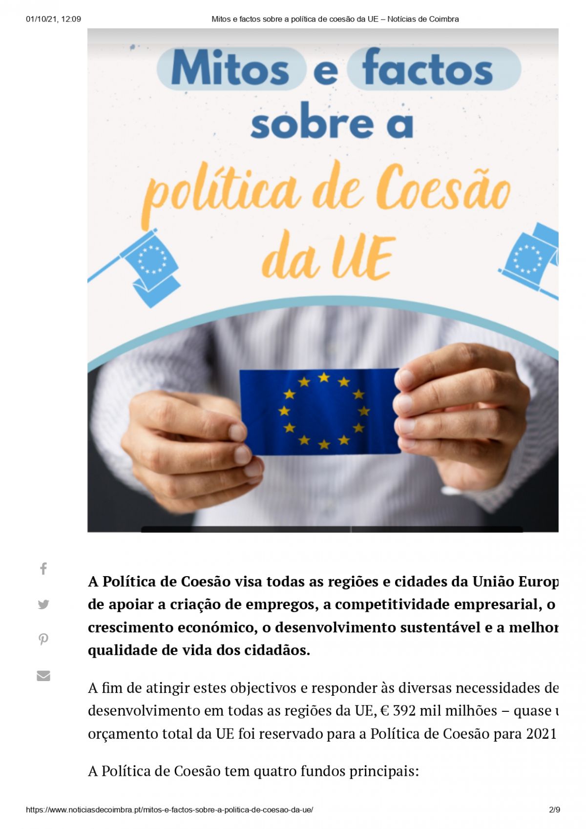 Mitos e factos sobre a poltica de UE
